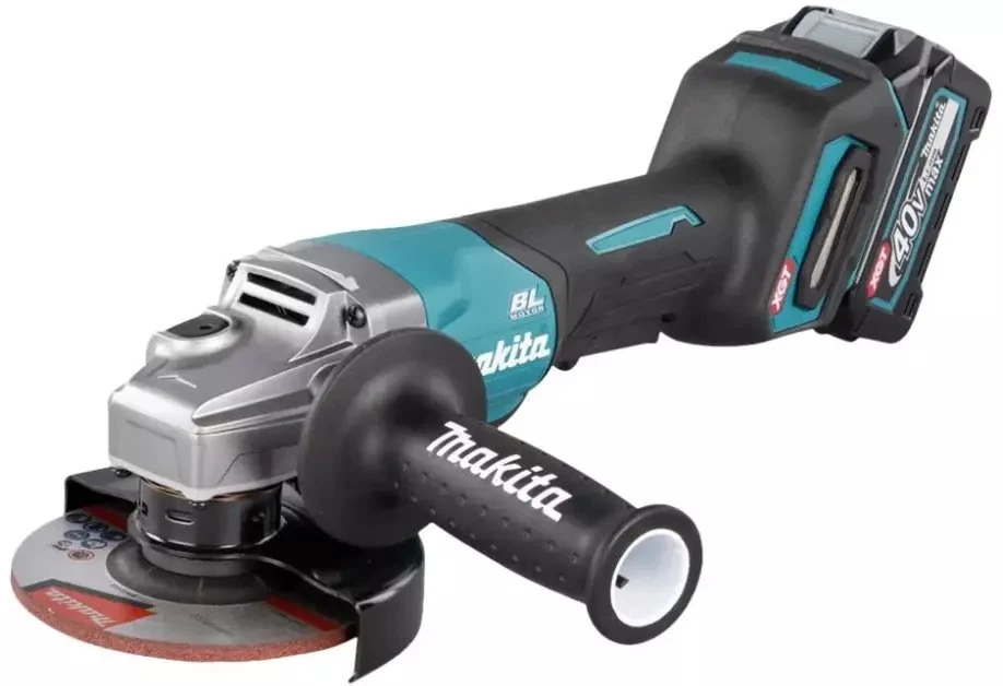 Šlifuoklis Makita Makita cordless angle grinder GA016GM201 XGT, 40V (mėlynas/juodas, 2x Li-Ion XGT battery 4.0Ah, MAKPAC size 4)