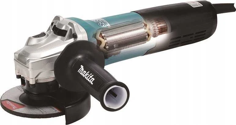 Makita GA5095X01 Kampinis šlifuoklis, 1900 W, 125 mm, SJS², AFT, Svirtinis jungiklis, 11500 min-1, antivibracinė šoninė rankena