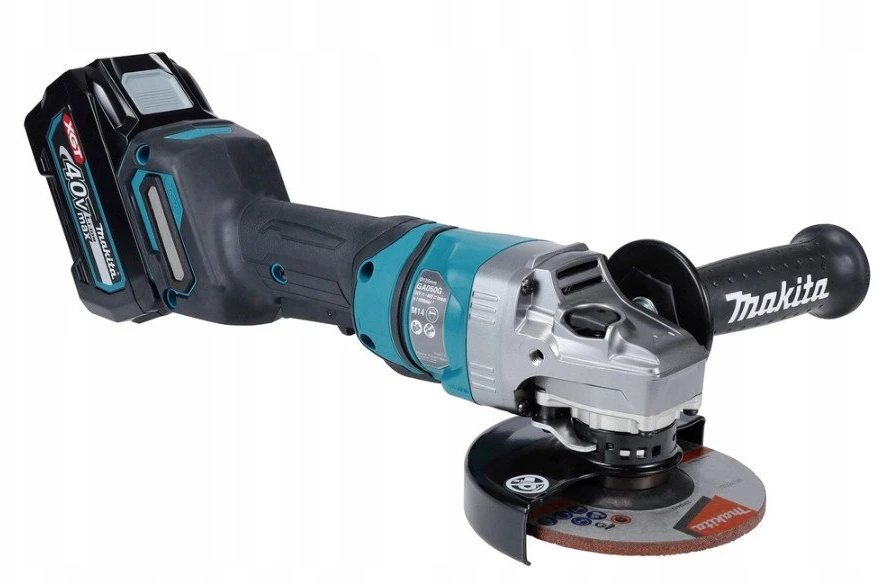 Makita GA050GZ Kampinis šlifuoklis XGT, 125MM, 0-11000RPM; bešepetėlinis variklis; elektrinis stabdys; AFT; Svirtinis jungiklis; "Z" versija - komplektuojamas be akumuliatoriaus ir kroviklio