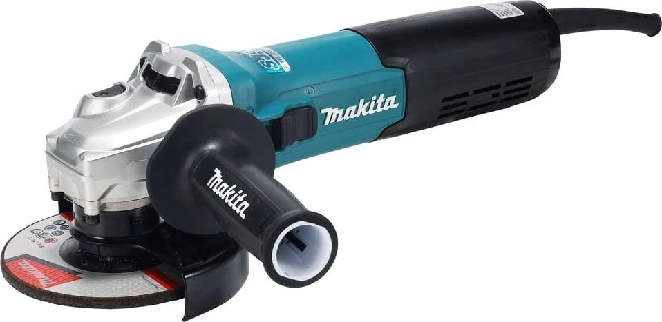 Makita GA5090X01 Kampinis šlifuoklis, 1900 W, 125 mm, SJS², AFT, 2800-11500 min-1, antivibracinė šoninė rankena
