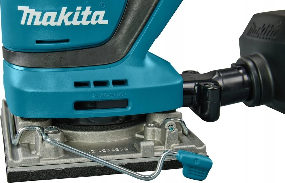 Makita plokštuminis šlifuoklis DBO484Z, 18 V, 112x102mm, be akumuliatoriaus ir kroviklio