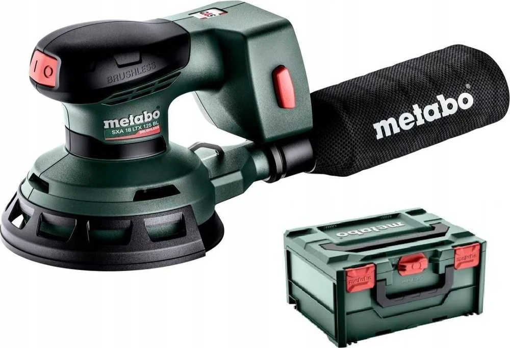 METABO ekscentrinis ŠLIUOTUVAS SXA 18 LTX 125 BL KURKAS METABOX