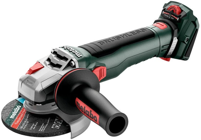 Kampinis šlifuoklis Metabo WVB 18 LT BL 11-125 QUICK; 18 V (be akumuliatoriaus ir pakrovėjo)