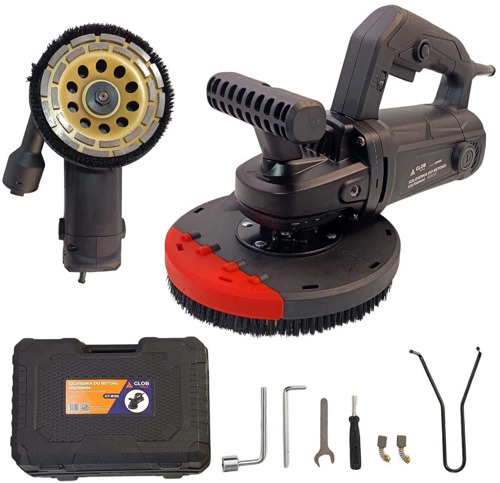 Šlifuoklis Monroe Do betonu GLOB TOOLS GT-8150 125/150mm 1800W (GLOBTOOLS-GS8150)