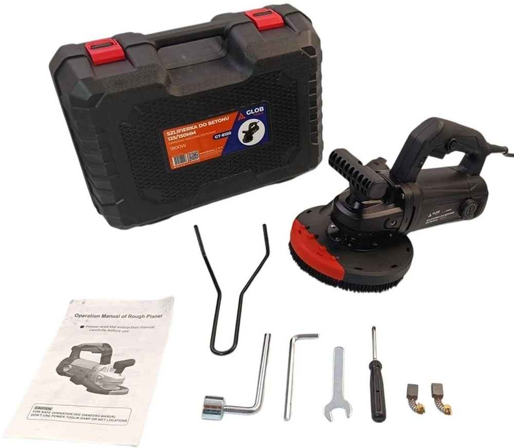 Šlifuoklis Monroe Do betonu GLOB TOOLS GT-8150 125/150mm 1800W (GLOBTOOLS-GS8150)