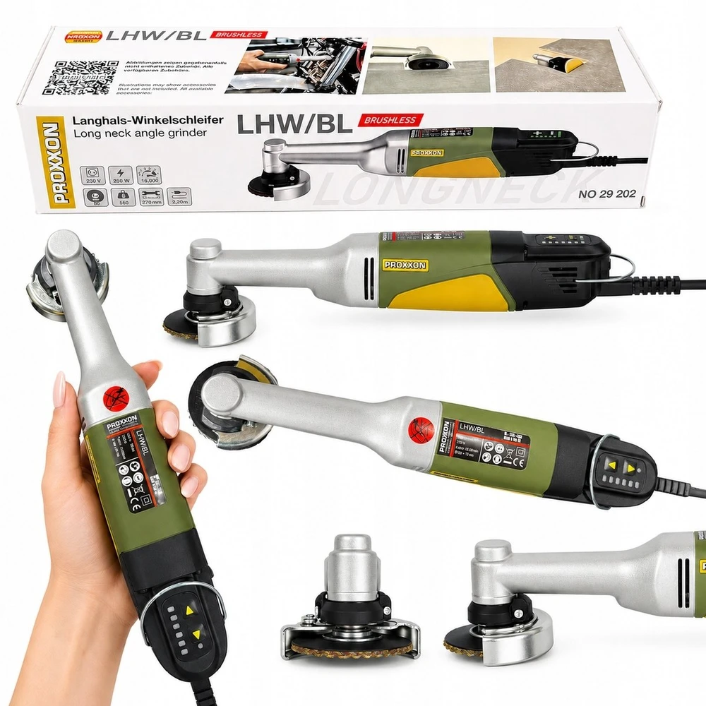 Kampinė šlifavimo mašina / graveris 250W PROXXON LHW/BL 230V Art. 29202