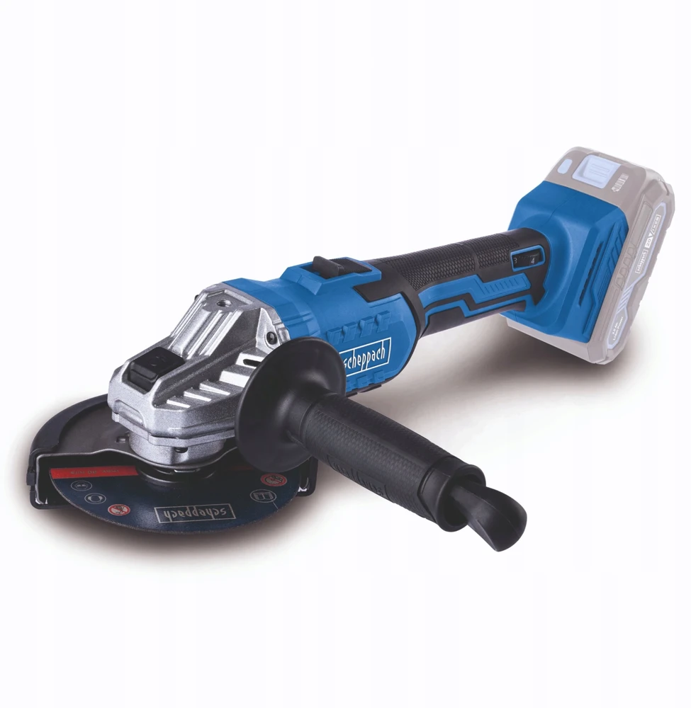 Kampinis šlifuoklis Scheppach C-AG125-X; 20 V (be akumuliatoriaus ir pakrovėjo)