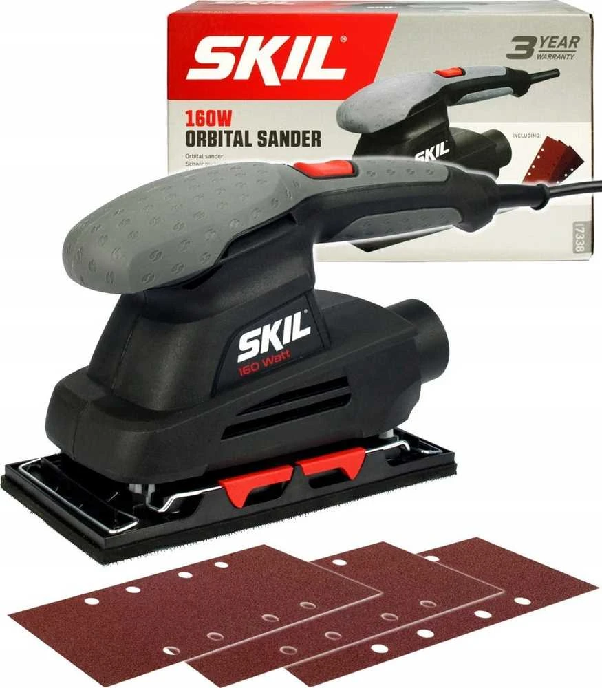 Elektrinis vibracinis šlifuoklis Skil 7338 AA, 160 W