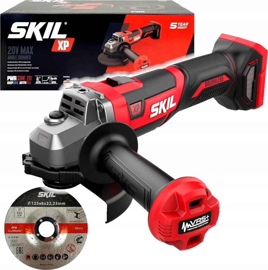 Kampinis šlifuoklis Skil 3930 CB; 20 V (be akumuliatoriaus ir pakrovėjo)