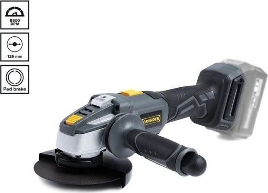 Carruzzo ANGLE GRINDER AG-B0118E 18V BL