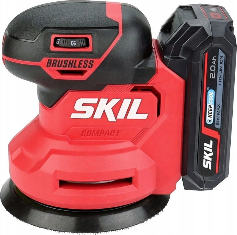 Skil Red Skil_Red Akumuliatorinis ekscentrinis šlifuoklis Skil 3751CA, 20 V
