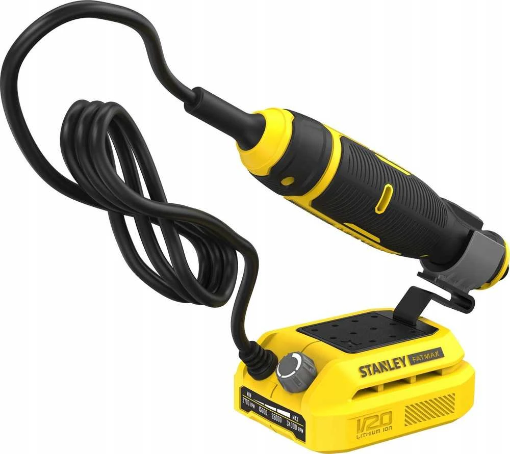 Tiesinis šlifuoklis Stanley SFMCE030B-XJ; 18 V (be akumuliatoriaus ir pakrovėjo)