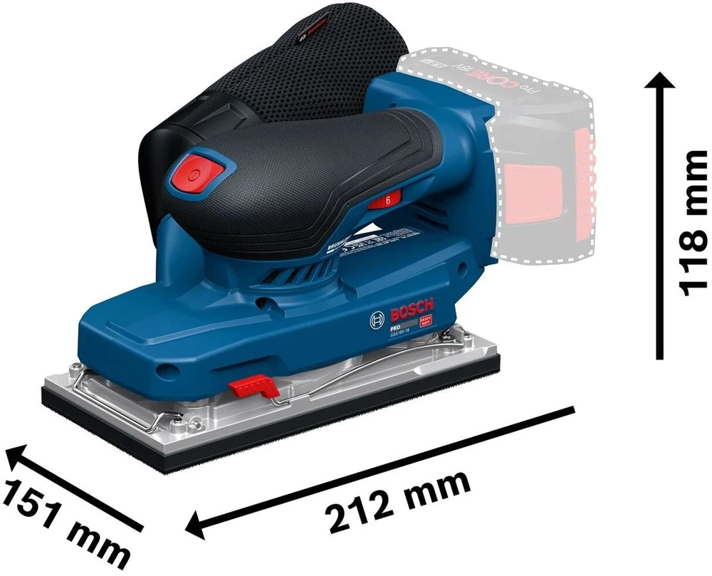 Bosch GSS18V-18 Solo, CT