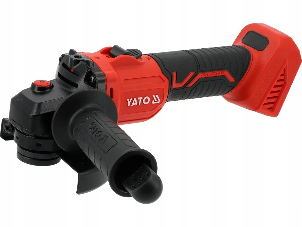 Yato Toya Sa Poland Akumuliatorinis kampinis šlifuoklis su bešepetėliu varikliu, 18 V, 125 mm, be akumuliatoriaus ir įkroviklio (YT-828253)