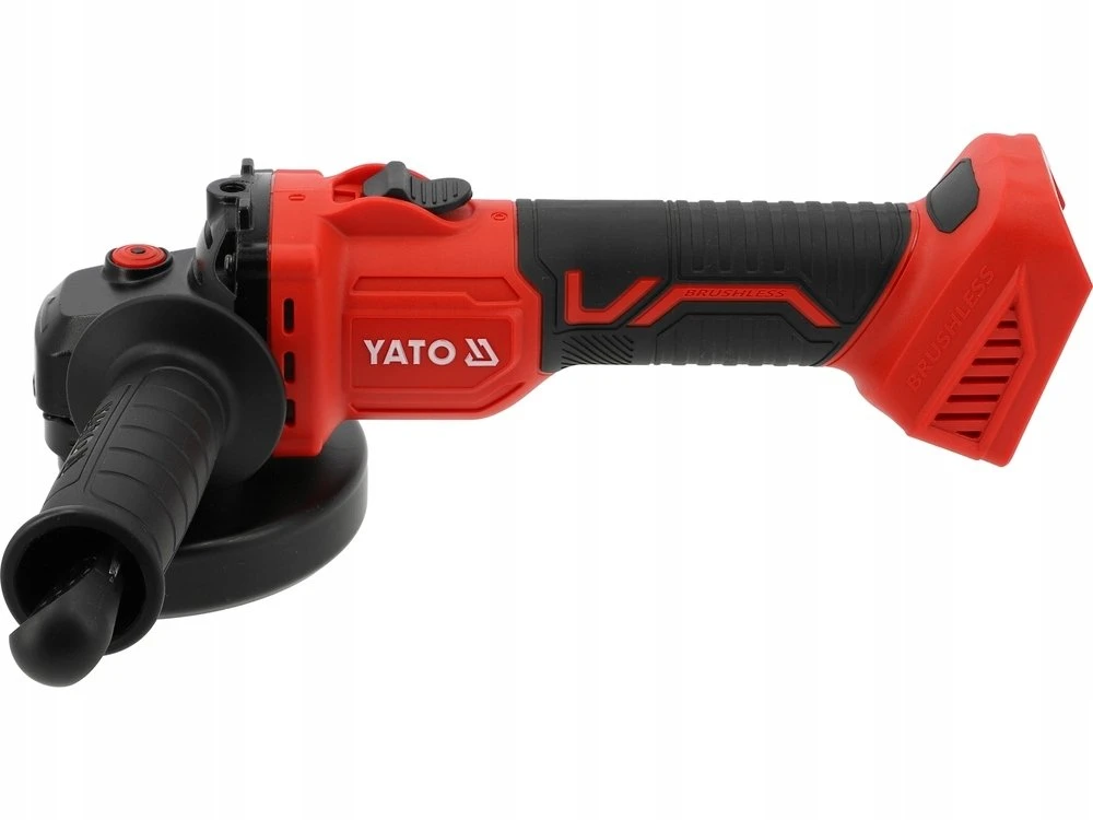 Yato Toya Sa Poland Akumuliatorinis kampinis šlifuoklis su bešepetėliu varikliu, 18 V, 125 mm, be akumuliatoriaus ir įkroviklio (YT-828253)