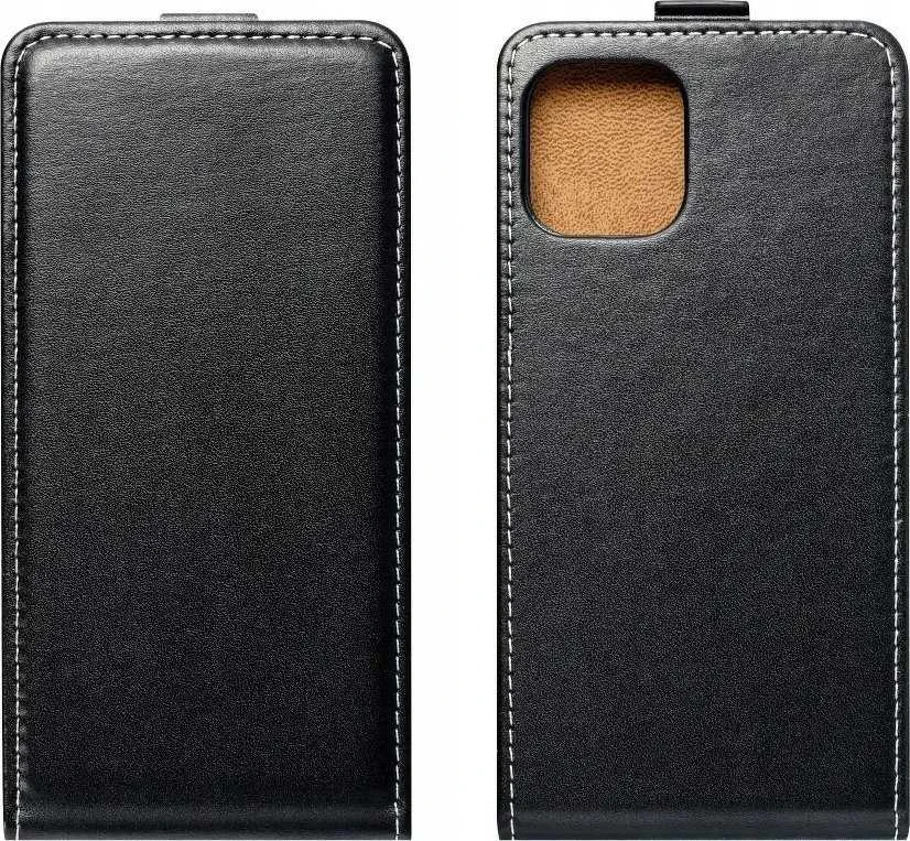 Oem Vertikalus dėklas su atverčiamu dangteliu, skirtas iPhone 13 Slim Flexi Fresh, juodos spalvos