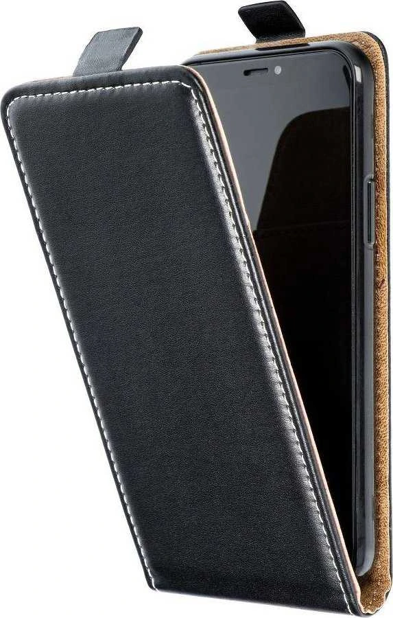 Oem Vertikalus dėklas su atverčiamu dangteliu, skirtas iPhone 13 Slim Flexi Fresh, juodos spalvos