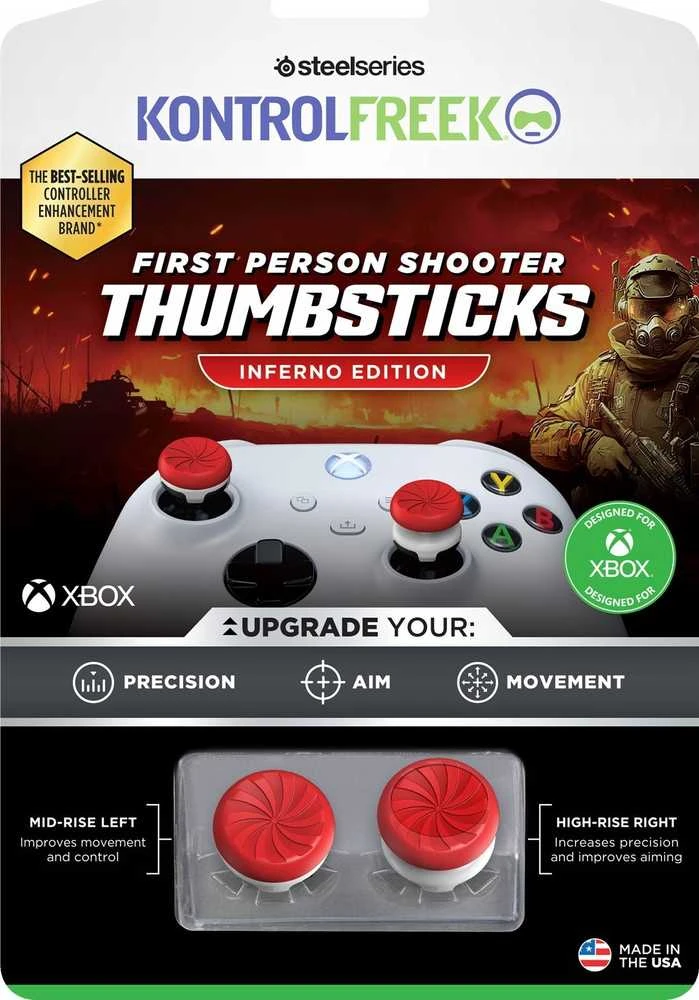SteelSeries KontrolFreek Inferno FPS, Thumbstick, XBX – raudonos spalvos