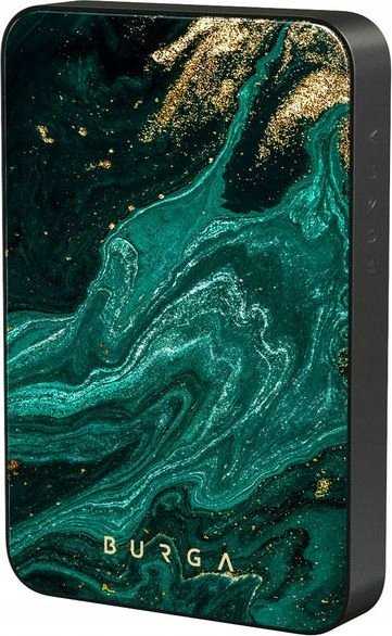 BURGA „Emerald Pool Gunmetal“ magnetinė išorinė baterija 5000