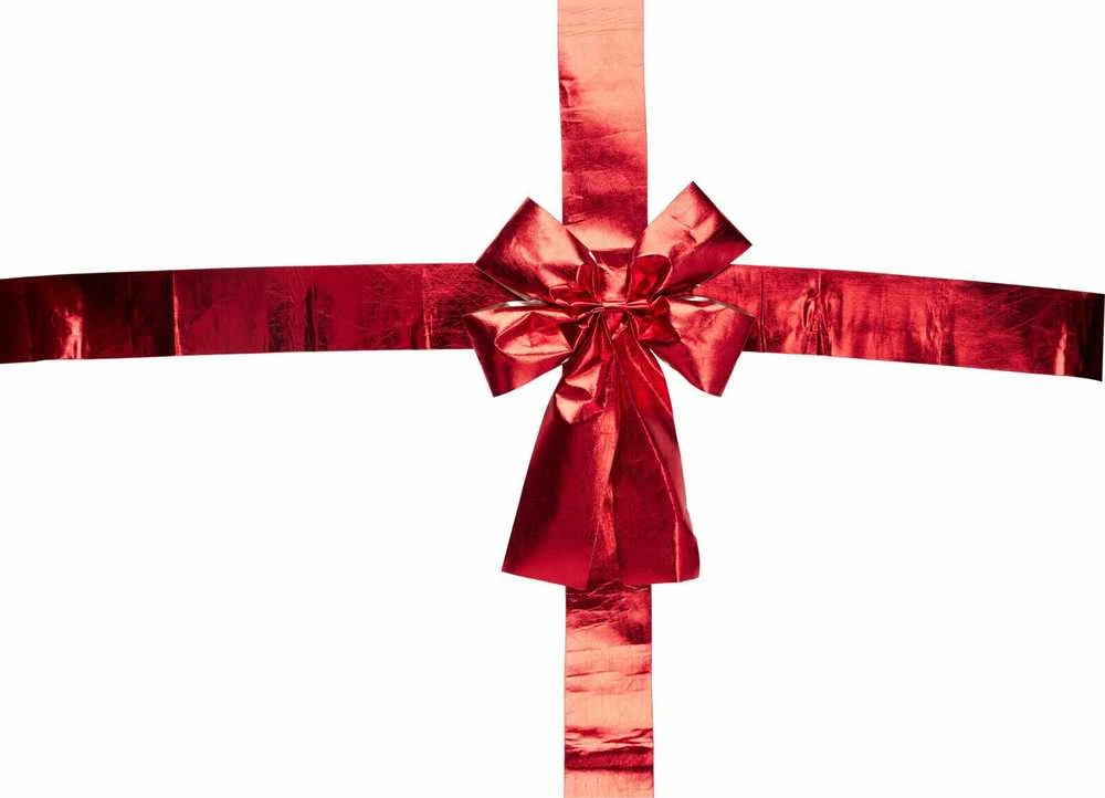 Christmas Decoration Dekoratyvinė juostelė durelėms Raudona 33x42 cm - Kalėdų dekoracija