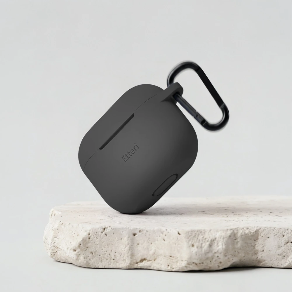 Etteri silikoninis dėklas AirPods 3 juodas