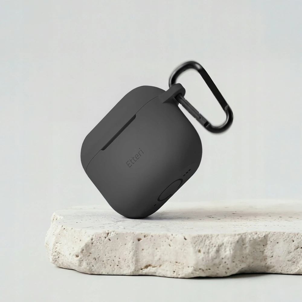 Etteri silikoninis dėklas AirPods 4 juodas