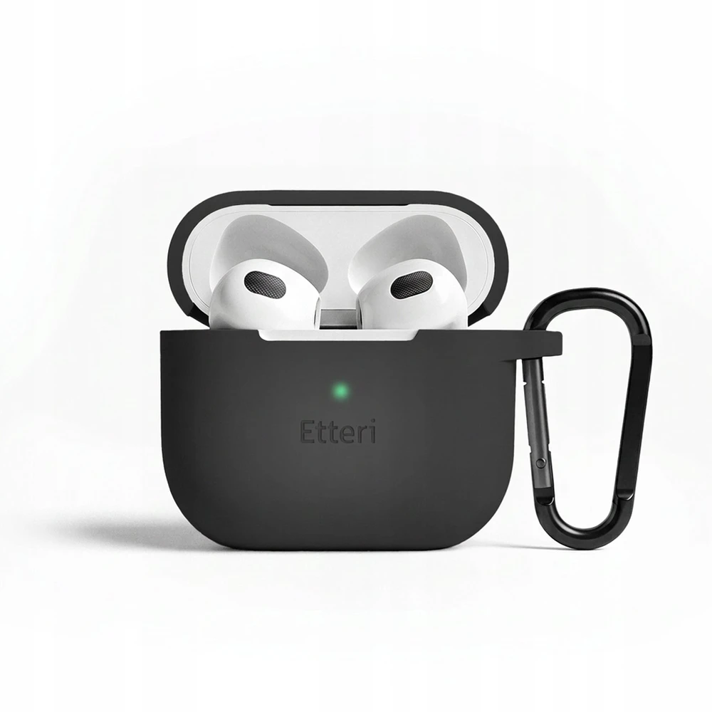 Etteri silikoninis dėklas AirPods 3 juodas