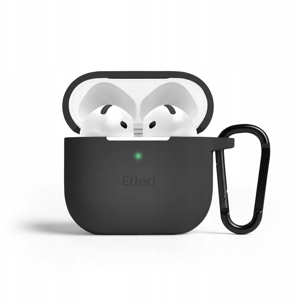 Etteri silikoninis dėklas AirPods 4 juodas