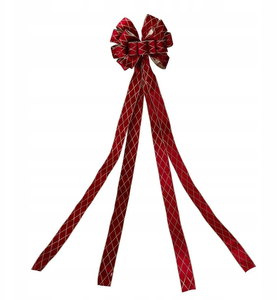 Christmas Decoration Dekoratyvinė juosta Kalėdų eglutei Raudona 130x33 cm