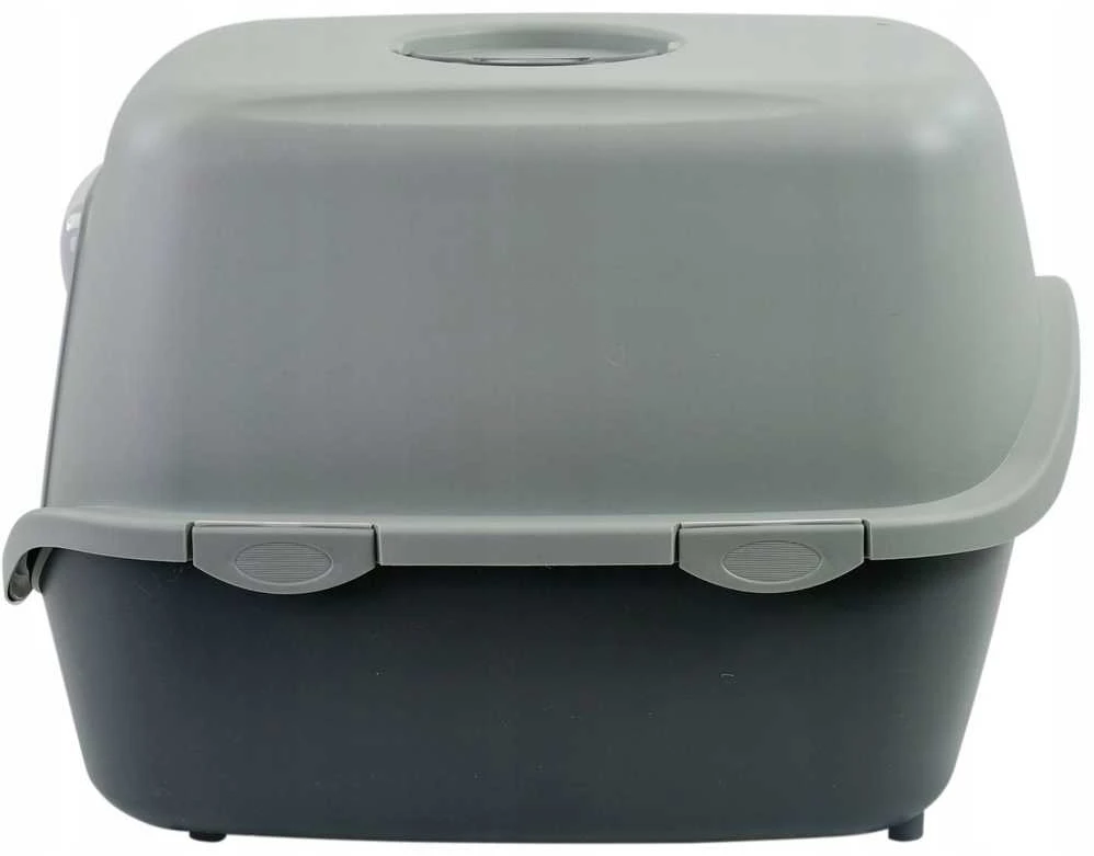 Stefanplast Cat toilet closed Cathy 56x40x40cm pilkas žalias