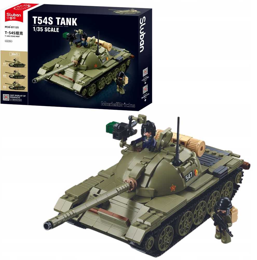 Sovietų tankas T-51 mastelis 1:35 3in1 modelis Sluban 604 el M38-B1135