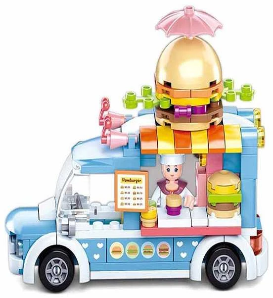 Konstruktorius Sluban Burger car M38-B0993B, plastikas