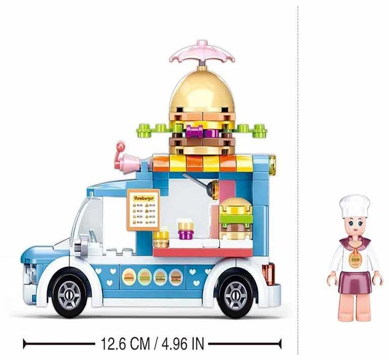 Konstruktorius Sluban Burger car M38-B0993B, plastikas