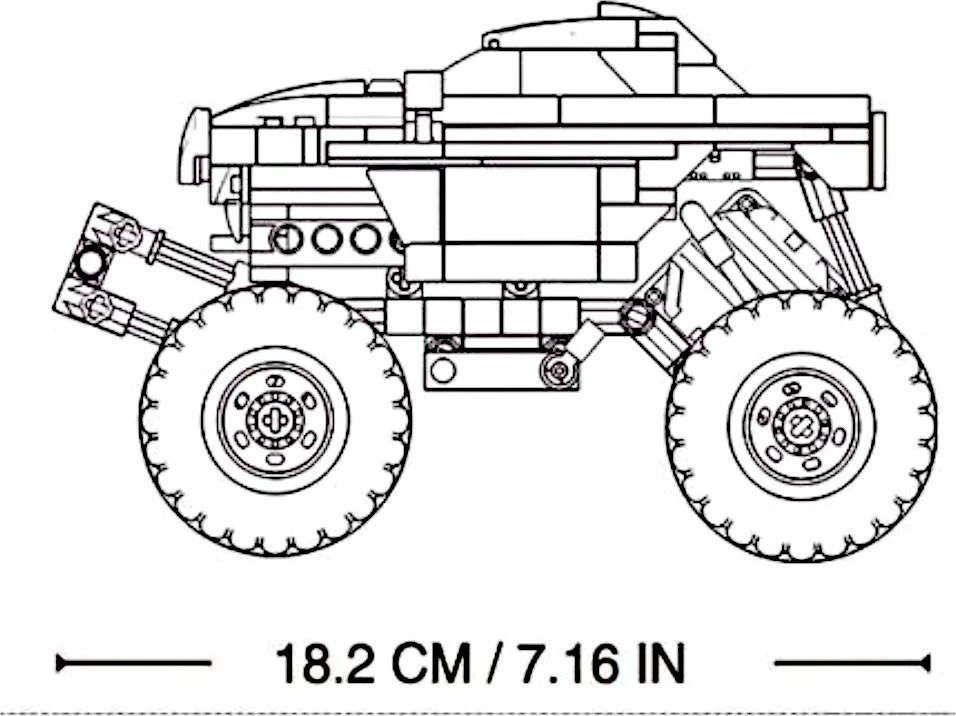 Konstruktorius Sluban Suv M38-B1160, plastikas