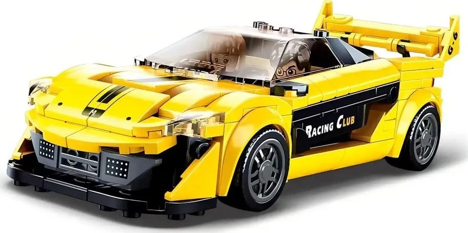 Konstruktorius Sluban Super car Geltona M38-B0956, plastikas