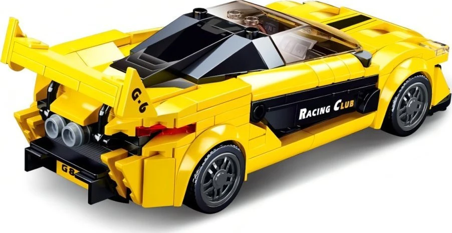 Konstruktorius Sluban Super car Geltona M38-B0956, plastikas