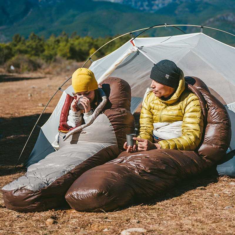 Miegmaišis „Snowbird Duck Down 1000 L“, CNK2550WS014, dūminė ruda spalva, NATUREHIKE