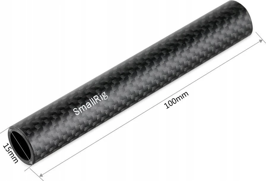 SmallRig 1871 15 mm anglies pluošto strypas (10 cm)