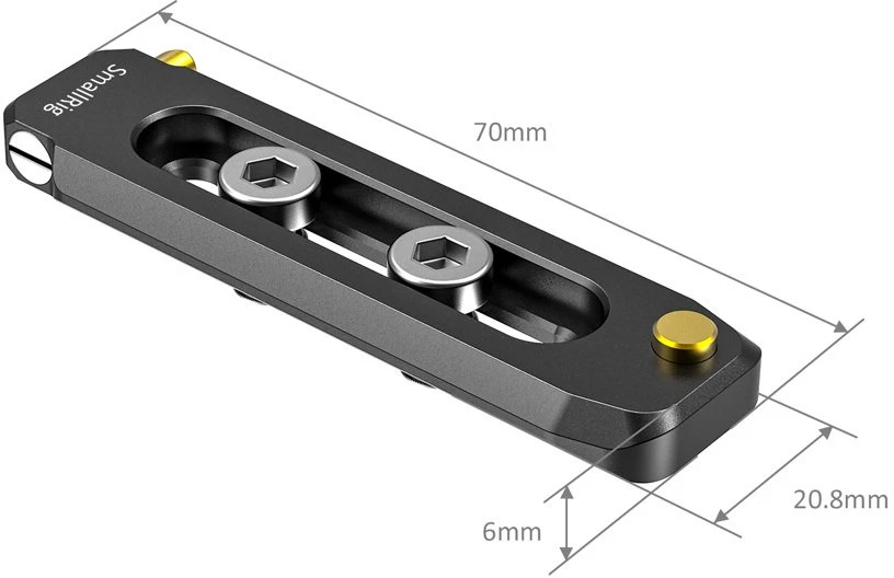SMALLRIG 2483 Žemo profilio NATO bėgelis 70 mm