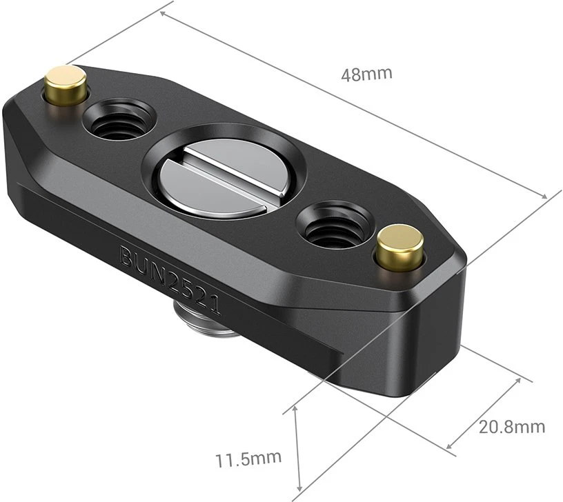SMALLRIG 2521 NATO bėgelis 48 mm su ARRI fiksavimo varžtu