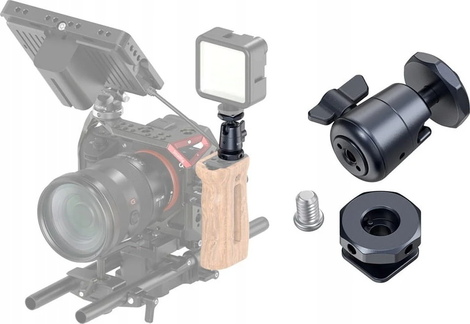 SmallRig 2948 BallHead Mini su nuimamu šalto bato laikikliu 2vnt