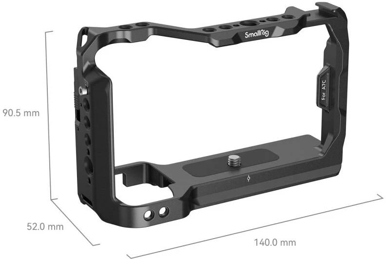 Kamera – SmallRig 3081 korpusas Sony A7C, Arca Swiss, keli sriegiai