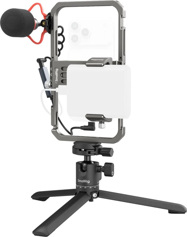 SmallRig 3384 viskas viename vaizdo įrangos rinkinys išmaniojo telefono turinio kūrėjams (3384D)