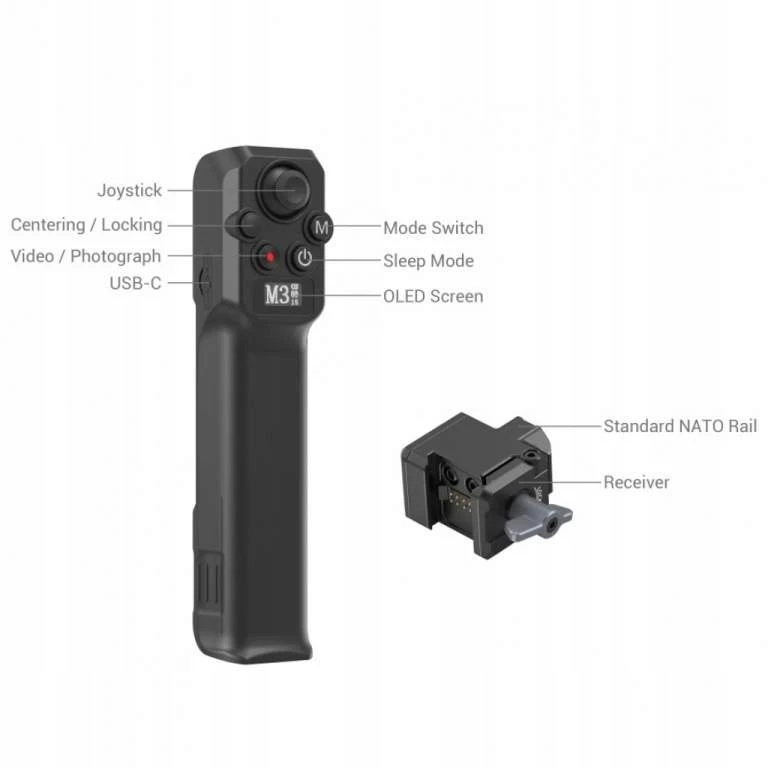 SmallRig 3920 belaidis valdiklis, skirtas DJI RS serijai