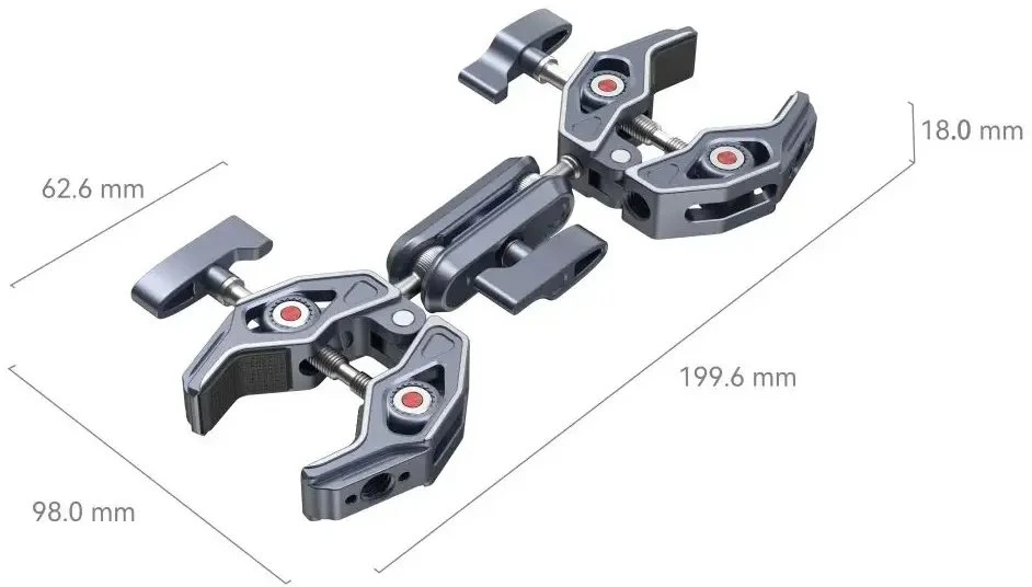 SMALLRIG 4103 super spaustukas su dvigubais krabų formos spaustukais
