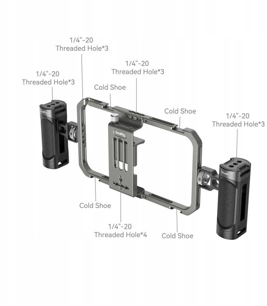 „SmallRig 4121“ universalus vaizdo įrašų rinkinys, skirtas mobiliesiems įrenginiams, bazinis modelis