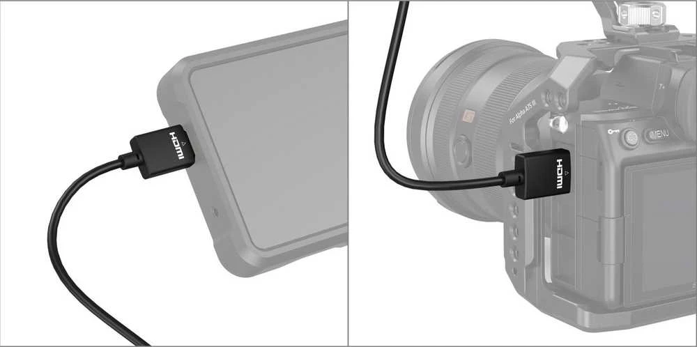 „SmallRig 4794“ itin plonas 4K HDMI duomenų kabelis nuo A iki A 100 cm