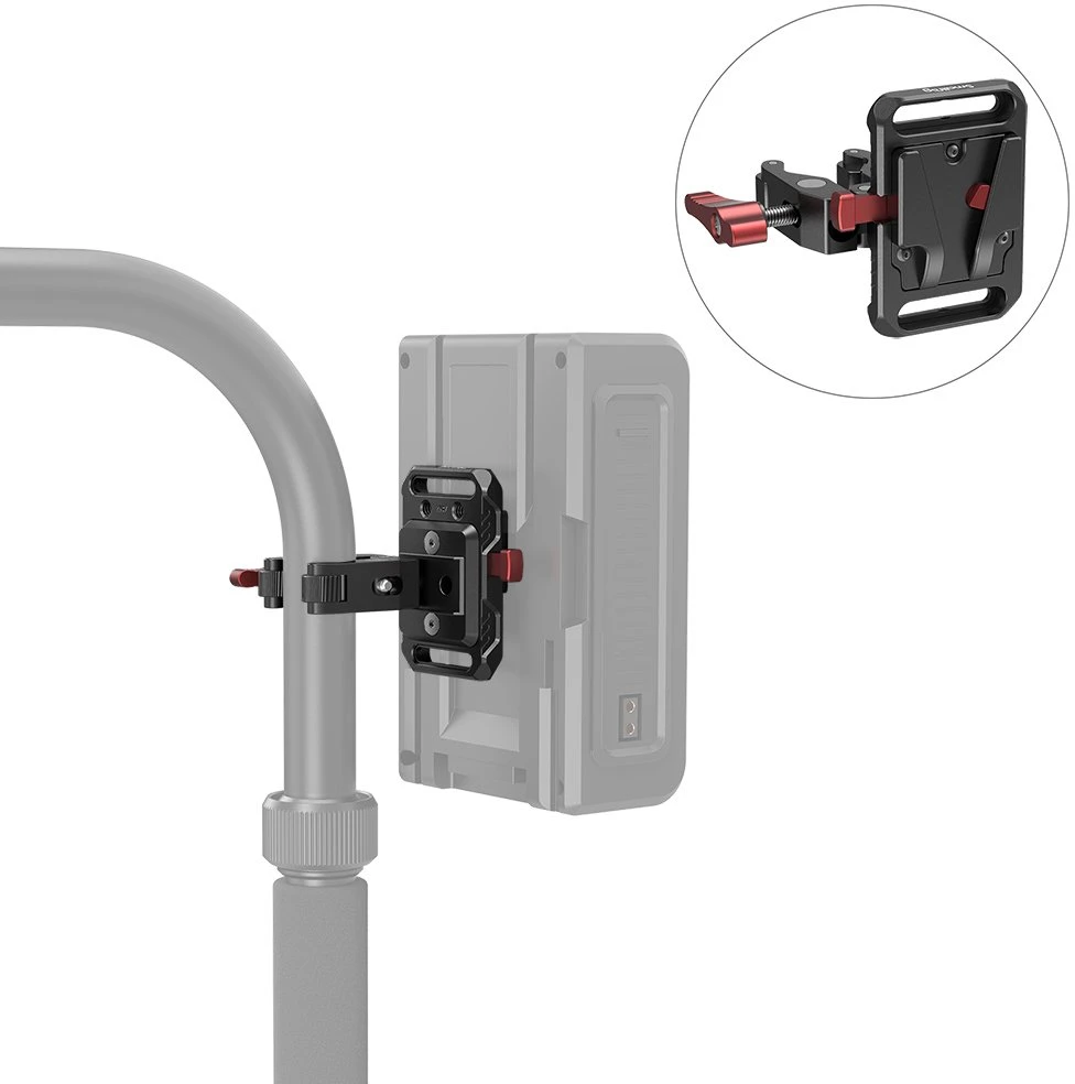 SmallRig Baterijos plokštė Mini V-Mount su krabiniu spaustuku (2989)