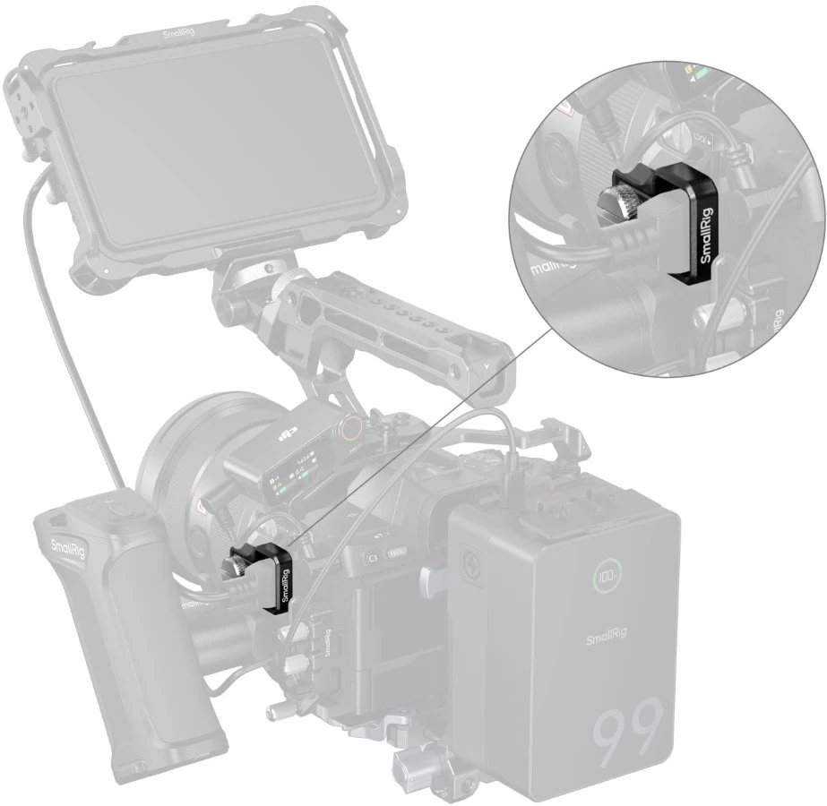 SmallRig Clamp for HDMI Cable for Sony Alpha 7 V / 7 IV Cages (6406)