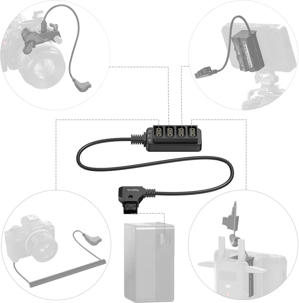 SmallRig D-Tap 1-to-4 Power Cable (4831)